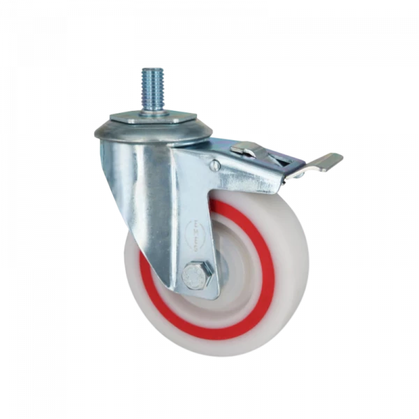 Колесо полипропиленовое с болтом и тормозом EM05 MBTM 125 F HV Market