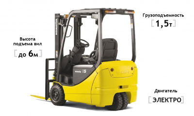 Электрический вилочный погрузчик Komatsu FB15M-12 HV Market
