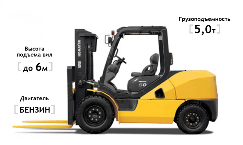 Бензиновый погрузчик Komatsu FG50AT-10 HV Market