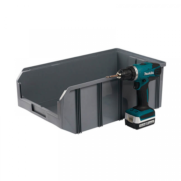 V-4 Пластиковый ящик серый, (502х305х186) 20 литров HV Market