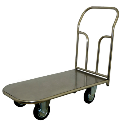 Тележка платформенная из нержавеющей стали ТП НЖ 3 (600х1000) г/п 500 кг.200 серая резина HV Market