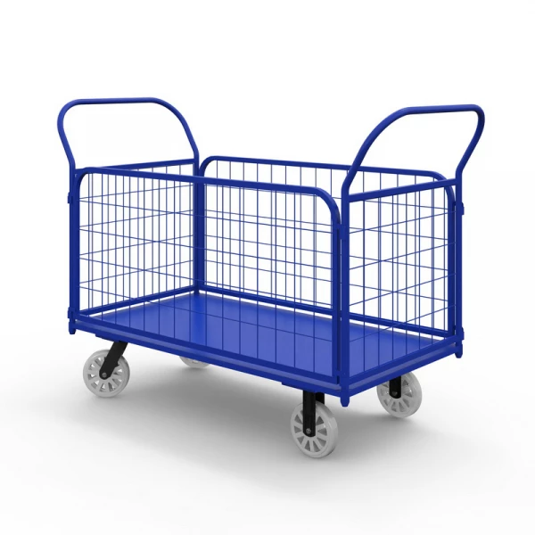 Тележка платформенная с сетчатыми бортами ТС 2 (600х900) г/п 600 кг.200 нейлон/пластик HV Market