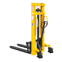 Ручной гидравлический штабелер SDA 1025 (1000 кг, 2,5 м, вилы 300-850 мм) SMARTLIFT (SMART) HV Market