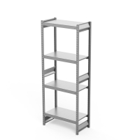 Стеллаж грузовой СГ Ультра (2500х1200х600 мм) 4 яруса, цинк (СГУ 2512064) HV Market
