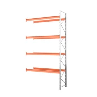 Секция приставная стеллажа металлического паллетного 6000х2700х1100 мм (85.1.5). Ярусы: пол+4 HV Market