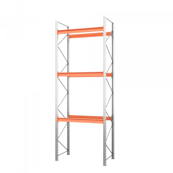 Стеллаж металлический паллетный 5000х1800х1100 мм. Ярусы: пол+3 HV Market