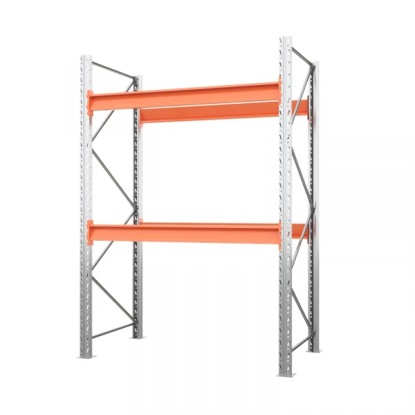 Стеллаж металлический паллетный 3500х2700х1100 мм. Ярусы: пол+2 HV Market