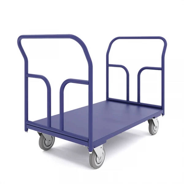 Тележка платформенная с двумя ручками ТПД 9 (500х1000) г/п450кг.160 серая резина