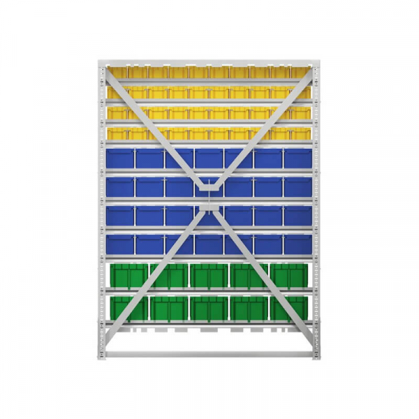 Стойка 1150х1500 односторонняя С1-04-04-02 (желтый/синий/зеленый) HV Market