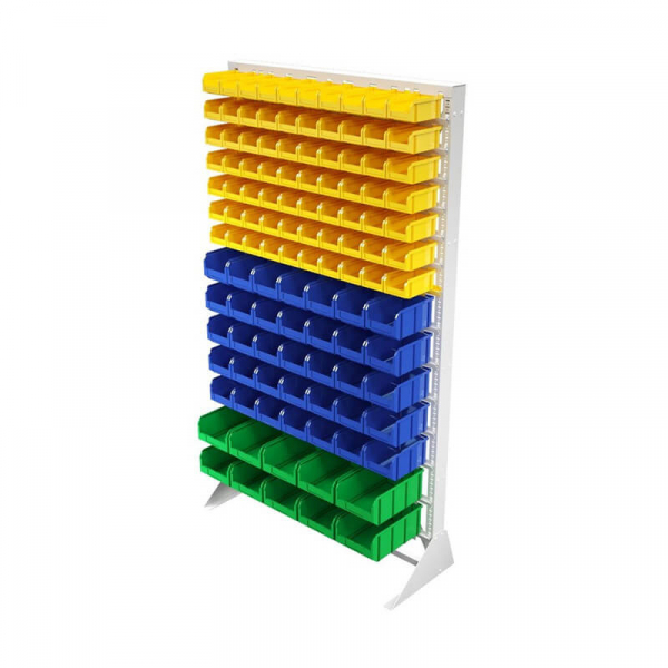 Стойка 1150х2000 односторонняя В1-07-05-02  (желтый/синий/зеленый) HV Market