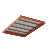 Ярус стеллажа Профи Т, металлический сплошной настил с усилением (1540х500 мм) HV Market