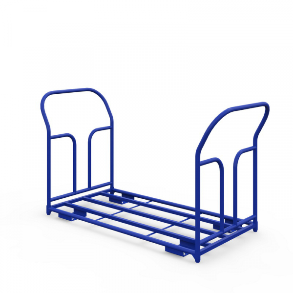 Тележка каркасная с двумя ручками ТКД 4 (600х1200) г/п 500 кг.160 литая протекторная резина HV Market