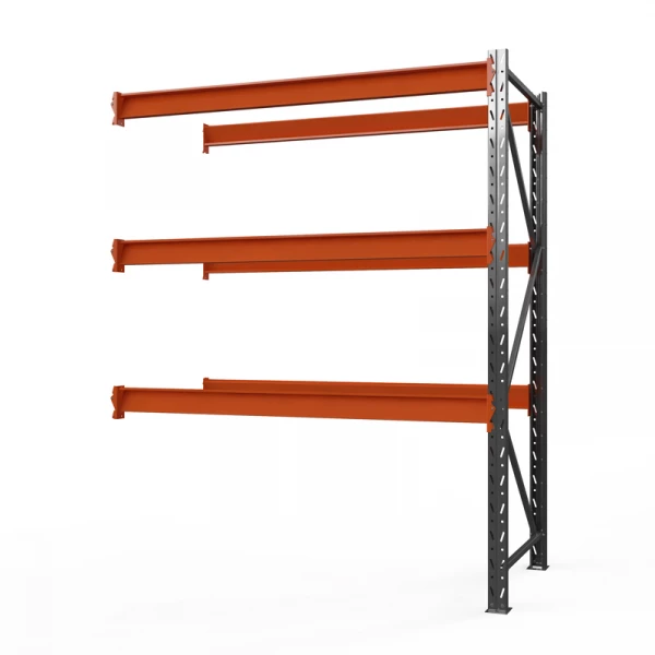 Секция приставная стеллажа металлического ОПТИМА, 2500х1530х785 мм. Ярусы: 3 шт. без настила HV Market