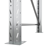 Две секции стеллажа металлического паллетного 2000х2700х1100 мм. Ярусы: пол+1 HV Market