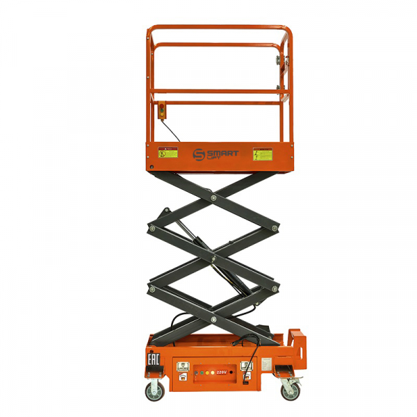 Подъемник ножничный несамоходный SJY-0.3-3.9 (220В, 300 кг, 3,9 м) SMARTLIFT (SMART) HV Market
