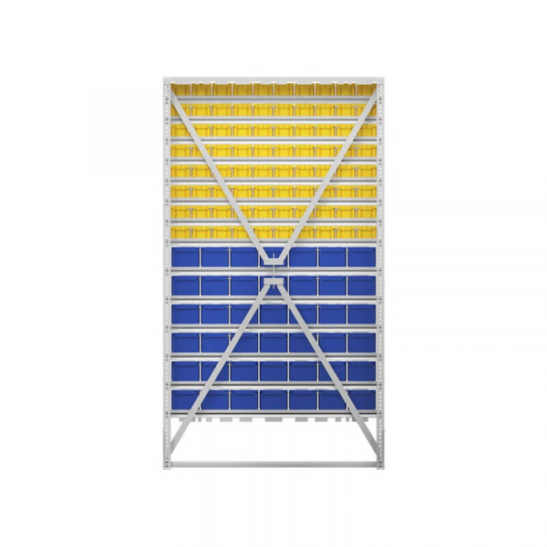Стойка 1150х2000 односторонняя В1-08-06-00  (желтый/синий) HV Market