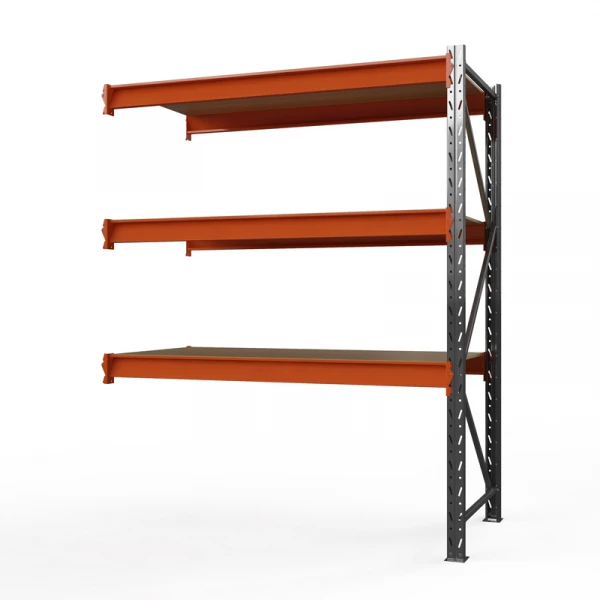 Секция приставная стеллажа металлического ОПТИМА, 3500х1530х785 мм. Полки: 3 шт. фанера HV Market