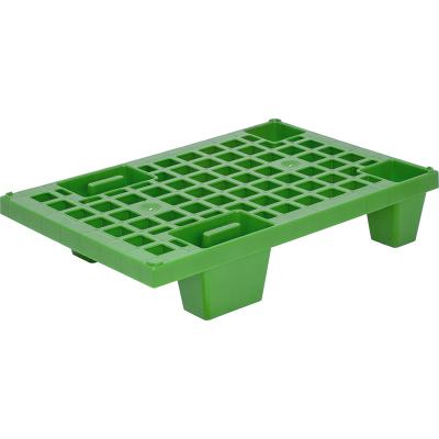 Поддон пластиковый TR 400 (250/250кг, 600x400x130, перфорированный на ножках, окрашенный, зеленый) HV Market
