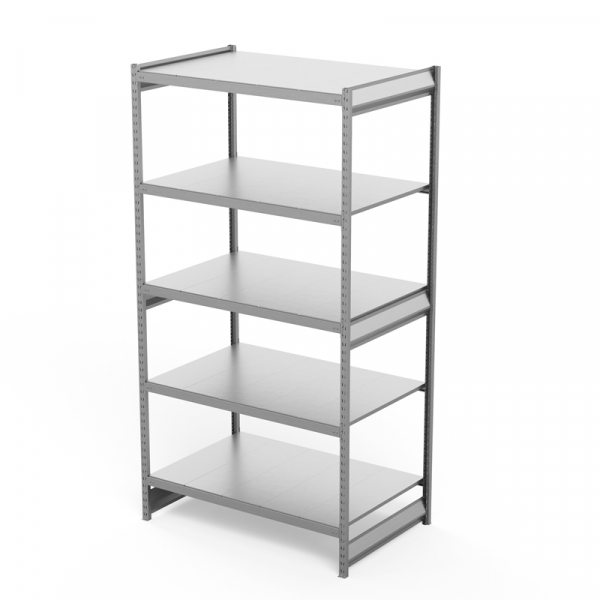 Стеллаж грузовой СГ Ультра (2500х1500х600) 5 ярусов, цинк HV Market