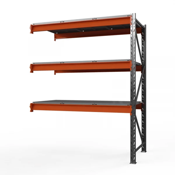 Секция приставная стеллажа металлического ОПТИМА, 3500х1530х785 мм. Полки: 3 шт. метал. HV Market