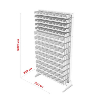 Стойка 1150х2000 односторонняя В1-05-09-00  (желтый/синий) HV Market