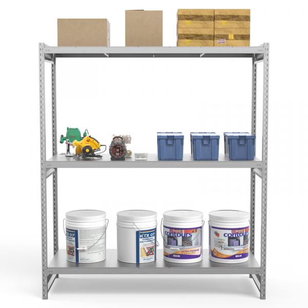 Стеллаж грузовой СГ Ультра (2500х2100х1000) 3 яруса, цинк HV Market