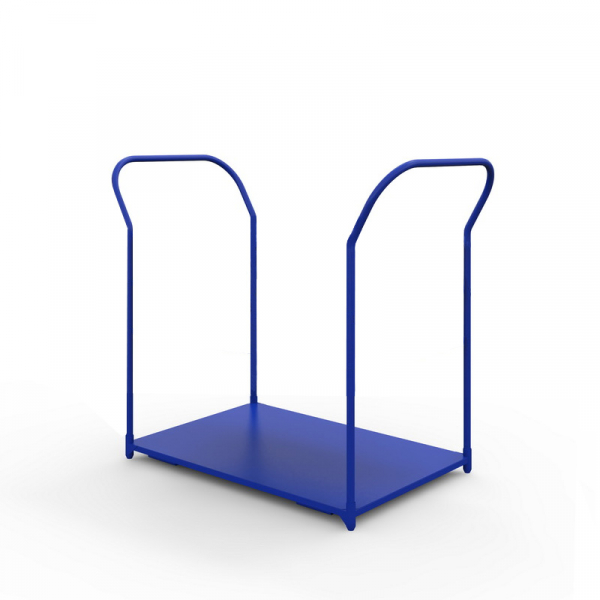 Тележка платформенная с двумя ручками ТЯ 7 основание (800х1400) 125 черная резина HV Market