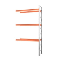 Секция приставная стеллажа металлического паллетного 5000х2700х1100 мм. Ярусы: пол+3 HV Market