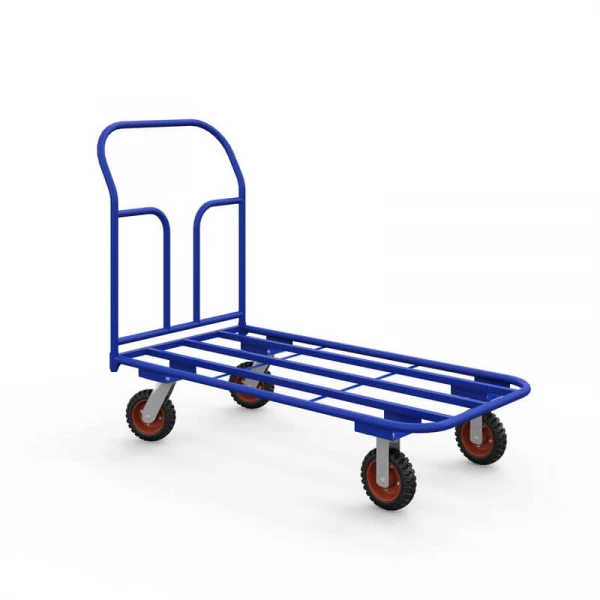 Тележка платформенная каркасная ТК 5 (700х1200) г/п 500 кг.200 литая протекторная резина HV Market