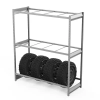 Стеллаж грузовой СГ Ультра (2500х1800х500) 3 яруса, без настила, для шин, дисков, колес (СГУ 2518053бн) HV Market