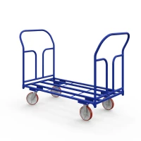 Тележка каркасная с двумя ручками ТКД 10 (800х1800) г/п 500 кг.150 чугун/полиуретан HV Market