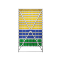 Стойка 1150х2000 односторонняя В1-10-03-02  (желтый/синий/зеленый) HV Market