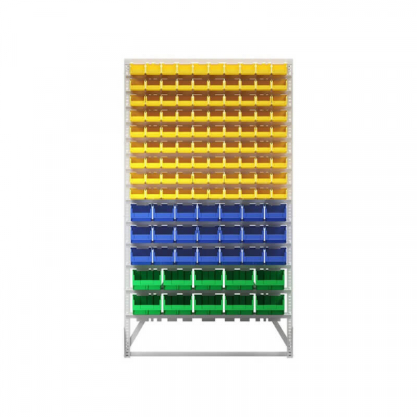 Стойка 1150х2000 односторонняя В1-10-03-02  (желтый/синий/зеленый) HV Market