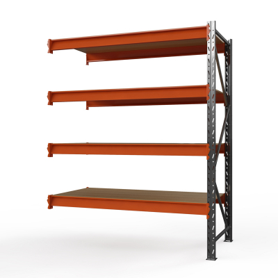 Секция приставная стеллажа металлического ОПТИМА, 3000х2500х785 мм. Полки: 4 шт. фанера HV Market