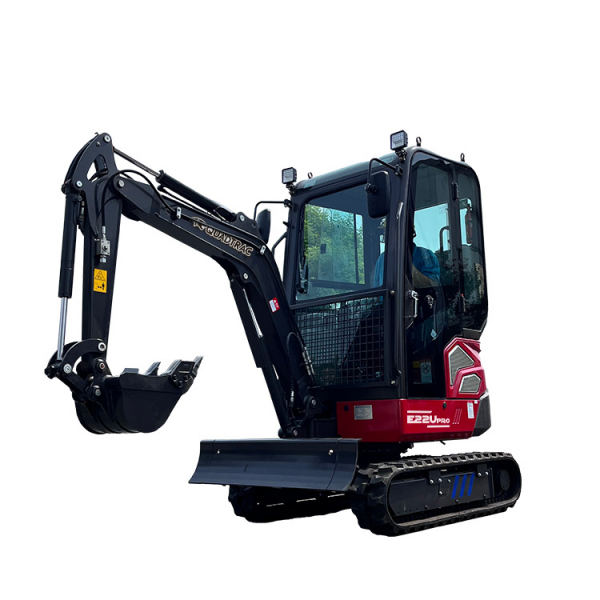 Мини-экскаватор QUADTRAC E22U PRO (2.2т, кабина, A/C, квикаплер, бур, 3 ковша, кондиционер, гидроприжим) HV Market