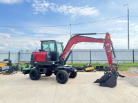 Мини-экскаватор QUADTRAC E60W (6 т, кабина, А/С, квикаплер, поворотная стрела, траншейный ковш) HV Market