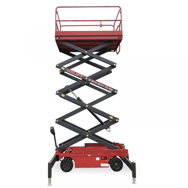 OXLIFT QZ-050-090 самоходный (поводковый) подъемник ножничного типа с питанием от акб 9000 мм 500 кг HV Market