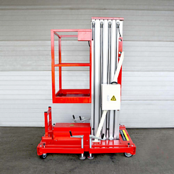 Телескопический одномачтовый подъемник ZX-1-100 OXLIFT 10 м 125 кг