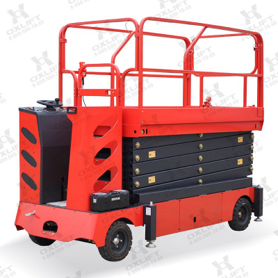 Самоходный ножничный подъемник QZ-050-110 WD OXLIFT 11000 мм 500 кг HV Market