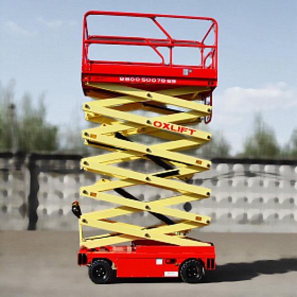 OXLIFT QZ-050-110 самоходный (поводковый) подъемник ножничного типа с питанием от акб 11000 мм 500 кг HV Market