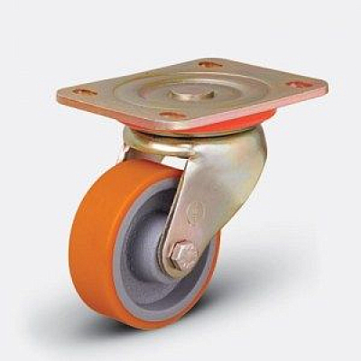 Колесо большегрузное ED01 VBP ⌀ 125 полиуретановое поворотное HV Market