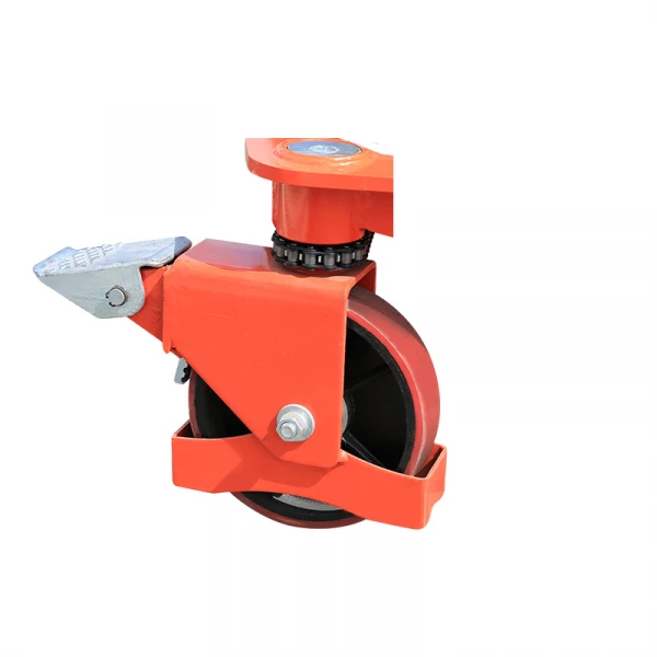 Поворотная опора с тормозом для поворотных колес для штабелеров SPN (в сборе с колесом) HV Market