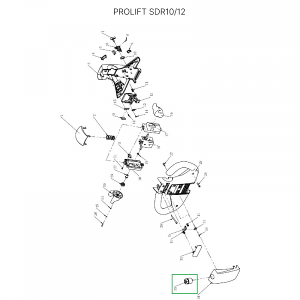 Замок включения питания для штабелеров SDR1030/1235, SDR1545S, для тележек SD15 HV Market
