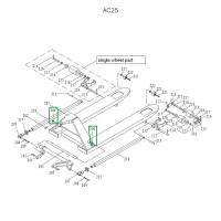 Стопорное кольцо оси углового рычага для гидравлических тележек DF25 HV Market