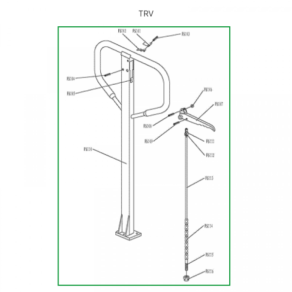 Ручка в сборе для TRV HV Market
