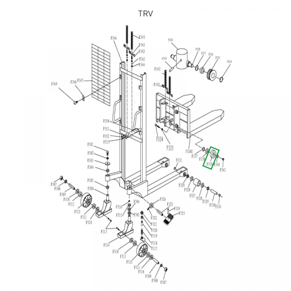 Ролик каретки для TRV HV Market
