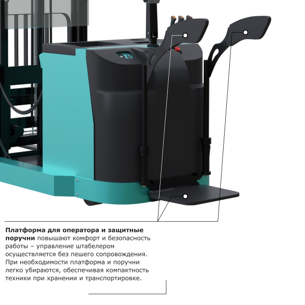 Штабелер с выдвижной мачтой (мини-ричтрак) PROLIFT PRO MRV 2030 li-ion